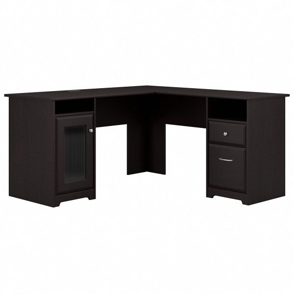 Bush Business Furniture Cabot 60""W L-Shaped Corner Desk, Espresso Oak, Standard Delivery -  WC31830A1-03