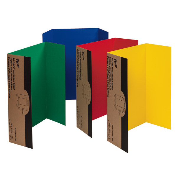 Pacon Corporation PAC37654 Single Walled Presentation Board- 48in.x36in.- 4-ST- Assorted