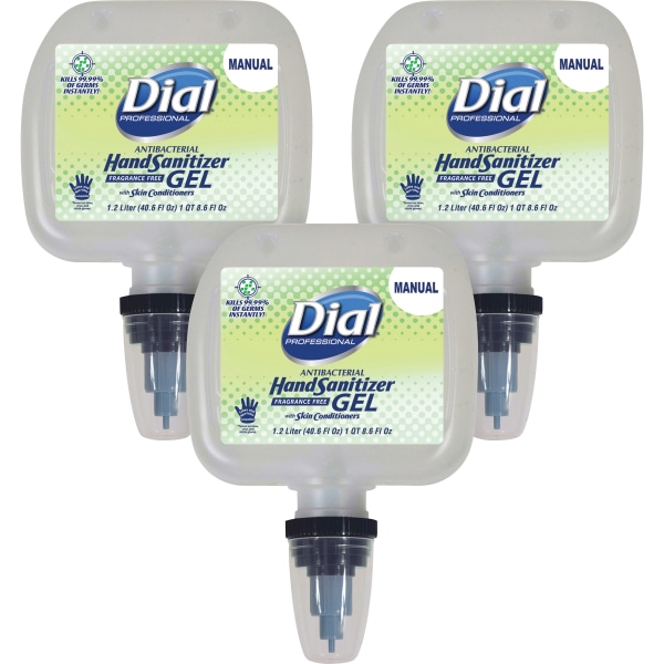 UPC 017000134253 product image for Dial® Professional Antibacterial Gel Hand Sanitizer, Fragrance-Free, 40.6 Oz Ref | upcitemdb.com