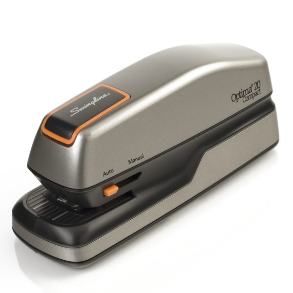 Swingline Optima 20 Compact Stapler, 20-Sheet Capacity, Staples Included, Gray/Silver (48207)
