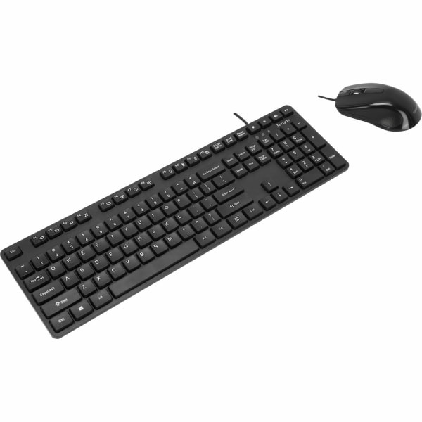 Corporate HID 104-Key Keyboard And Optical Mouse, Black - Targus BUS0067