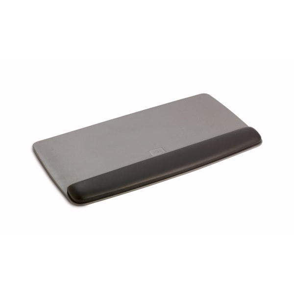 3M&trade; Adjustable Keyboard Platform With Gel Wrist Rest, Black/Metallic Gray MMMWR420LE