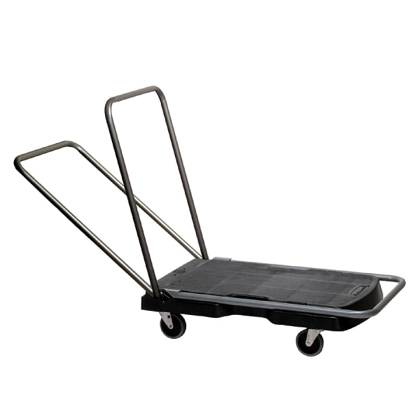 Rubbermaid® Triple Trolley Utility Cart, 20 1/2""W x 32 1/2""D, Black -  RCP440000