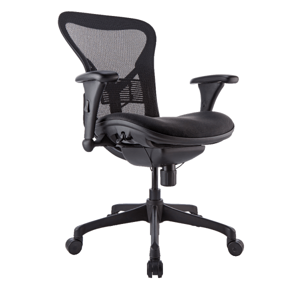 WorkPro® Warrior 212 Mesh Managerial Mid-Back Chair, Black