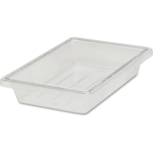 Rubbermaid Commercial 5-Gallon Food/Tote Box - Transporting, Storing - Dishwasher Safe - Clear - Plastic, Polycarbonate Body - 1 Each -  RCP3304CLE