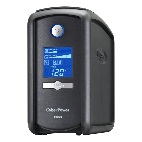 ® Uninterruptible 600-Watt 9-Outlet Power Supply - CyberPower CP1000AVRLCD