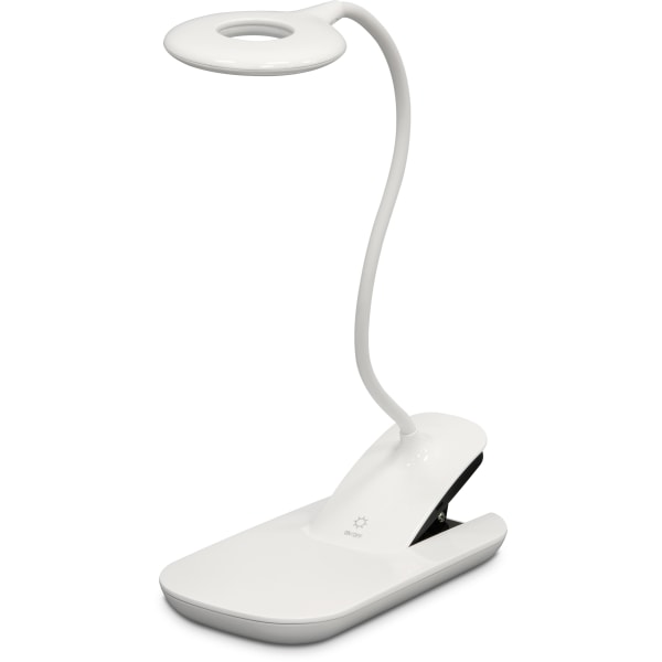 UltraBrite Flex Rechargeable/Portable LED Task Lamp With Wireless Charging Base, White