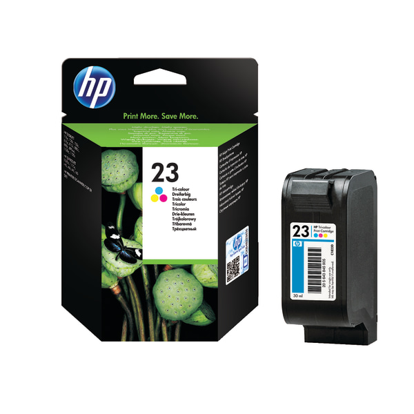 HP 23 Tri-Color Ink Cartridge, C1823D