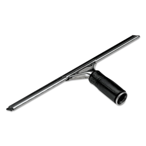 Unger 14 Pro Stainless Steel Complete Squeegee - 14 Blade - Non-slip Grip, Ergonomic - Black, Aluminum