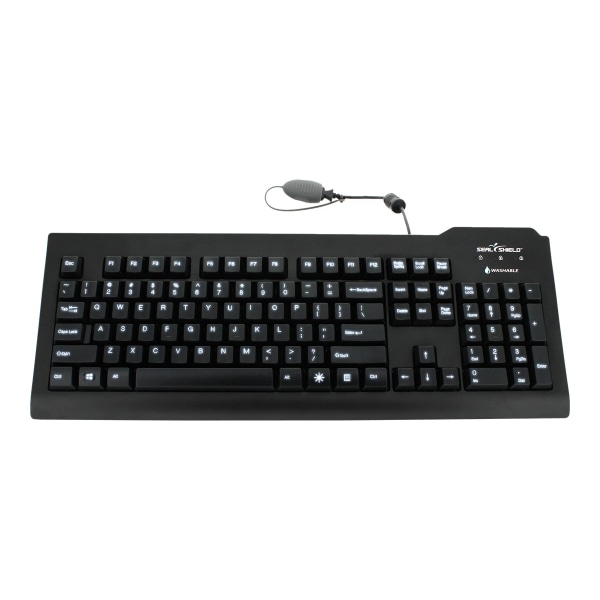 Seal Shield Silver Seal Glow Waterproof  Keyboard  backlit  USB  US  waterproof  black