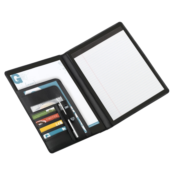 UPC 735854414856 product image for Office Depot® Brand Padfolio With Flap Pockets, Black | upcitemdb.com