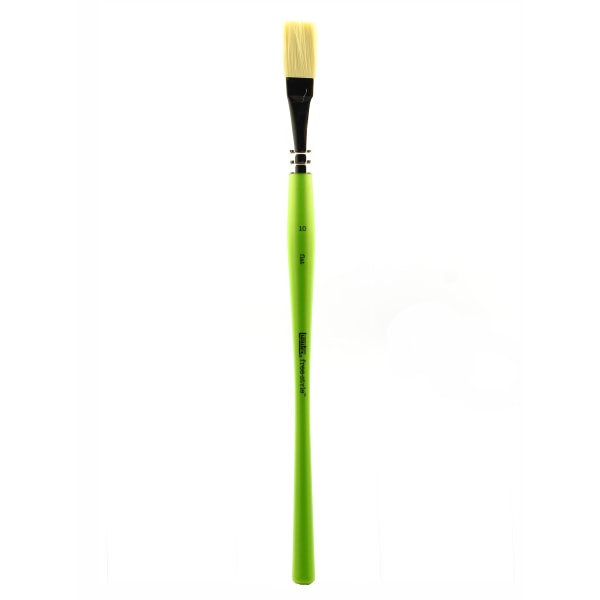 UPC 094376976236 product image for Liquitex Free-Style Detail Paint Brush, Synthetic, Size 10, Flat Bristle, Green | upcitemdb.com