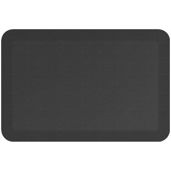 GelPro Designer Comfort Polyurethane Anti-Fatigue Mat For Hard Floors, 20" x 30", Grasscloth Charcoal