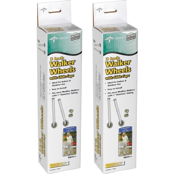 UPC 080196133720 product image for Medline Walker Replacement Casters, 3