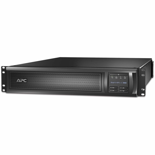 APC by Schneider Electric SmartUPS 3000 VA TowerRack Mountable UPS 2U Rackmountable 3 Hour Recharge 6 Minute Standby 230 V AC Output Sin APC by Schneider Electric SmartUPS 3000 VA TowerRack Mountable UPS 2U Rackmountable 3 Hour Recharge 6 Minute Standby 230 V AC Output Sin