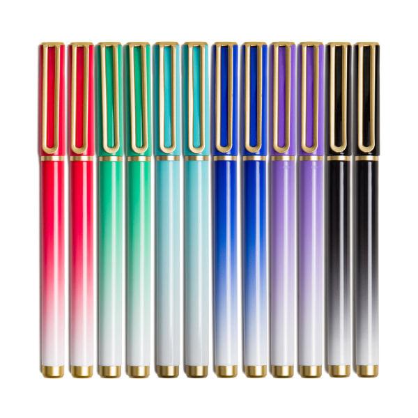U Brands The Catalina Felt-Tip Pens, 0.7 mm, Assorted Barrel Colors, Assorted Ink Colors, Pack Of 12 Pens
