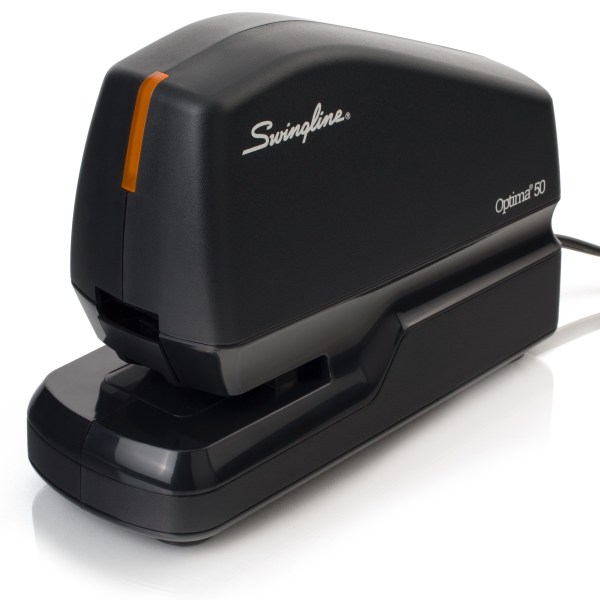 Swingline Optima 50 Electric Desktop Stapler, 50-Sheet Capacity, Staples Included, Black (48209) | Quill