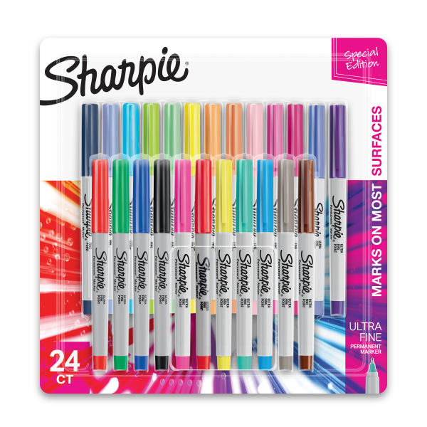 UPC 071641098671 product image for Sharpie� Color Burst Permanent Markers, Ultra-Fine Point, Assorted Colors, Pack  | upcitemdb.com