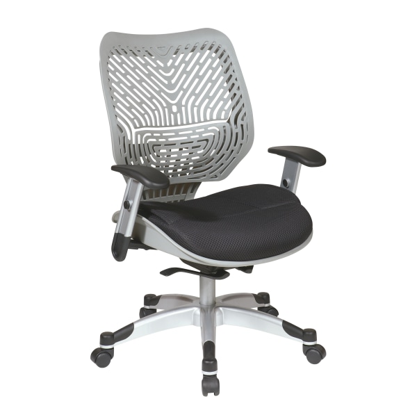 Office Star SPACE Revv Mesh Chair, Fog Gray/Raven