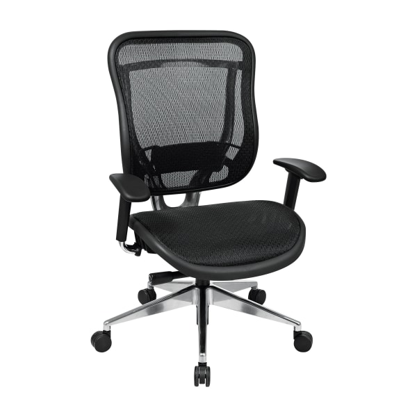 Office Star Space Series 818 Mesh Deluxe Chair, Black