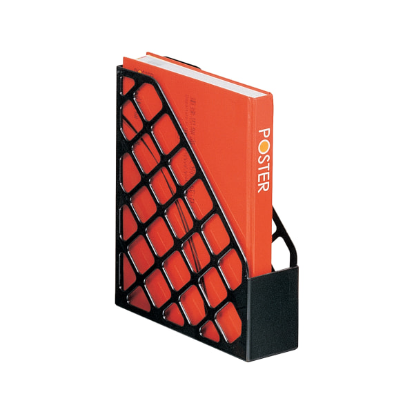 Office Depot Brand 30 Recycled Mesh Plastic Magazine File Standard Black