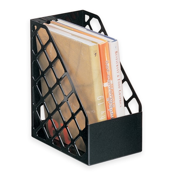 Office Depot Brand 30 Recycled Mesh Plastic Magazine File Large Black