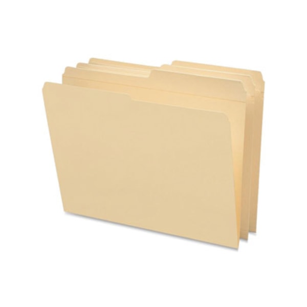  (( Case Of 5 Pack ) Smead File Folders with Reinforced Tab Letter - 8 1/2  x 11  Sheet Size - 3/4  Expansion - 1/2 Tab Cut - Top Tab Location - Assorted Position Tab Position - 11 pt. Folder Thickness - Manila - Manila -