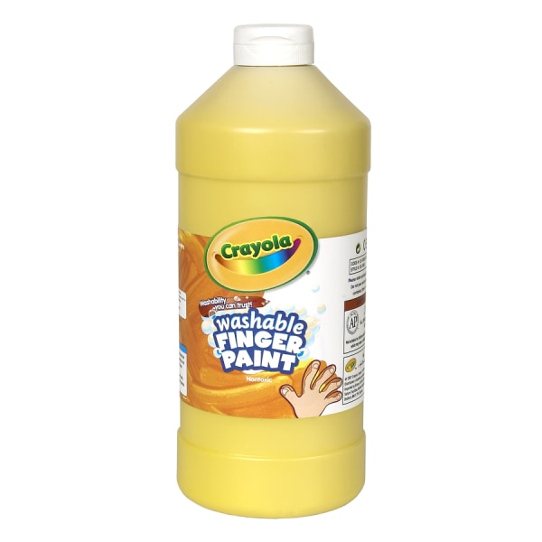 UPC 071662590345 product image for Crayola® Washable Finger Paint, 32 Oz., Yellow | upcitemdb.com