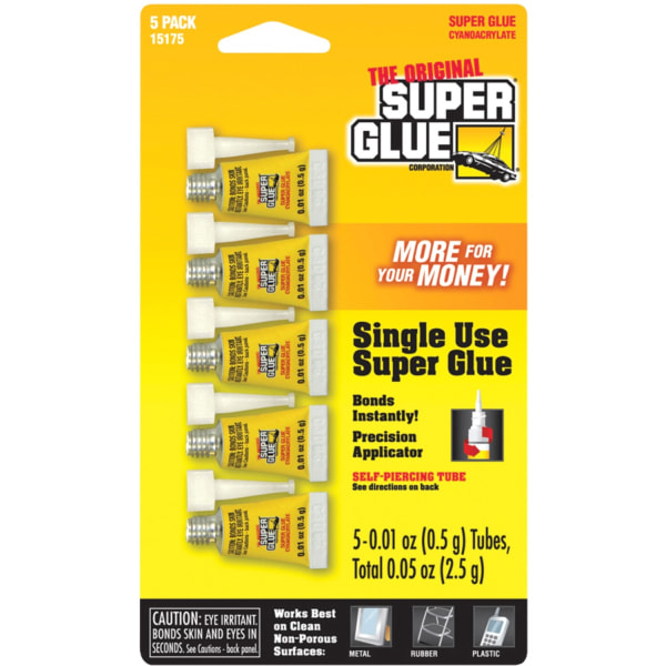 Super Glue Instant Adhesive Mini Tubes - 0.02 oz -...