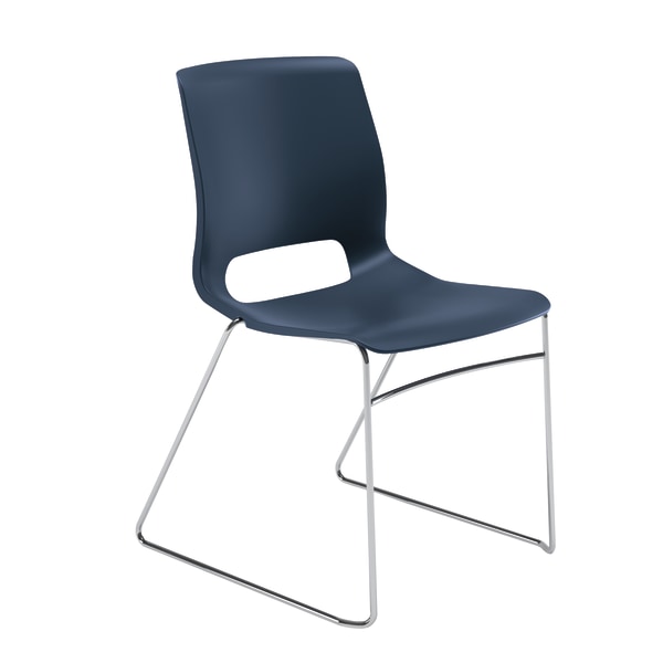 UPC 881728710354 product image for HON® Motivate Sled-Base Stacking Chair, Regatta, Set Of 4 | upcitemdb.com