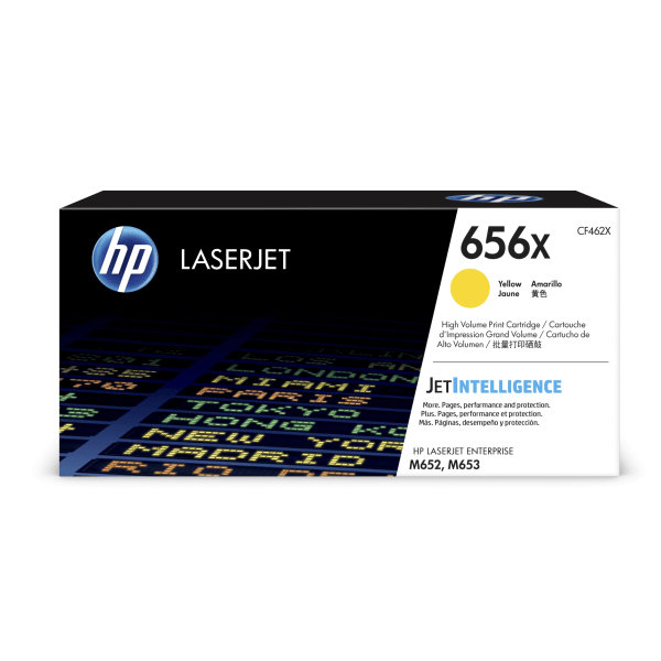 HP 656X Yellow High Yield Toner Cartridge, Prints Up to 22,000 Pages (CF462X) | Quill