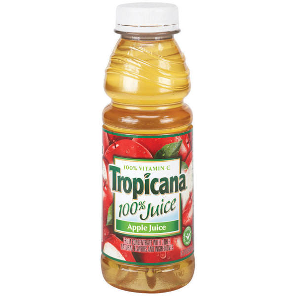 Tropicana Apple Juice, 10 Oz., Box Of 24
