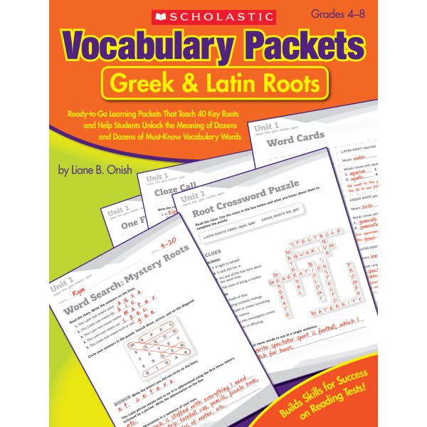 Scholastic Vocabulary Packets