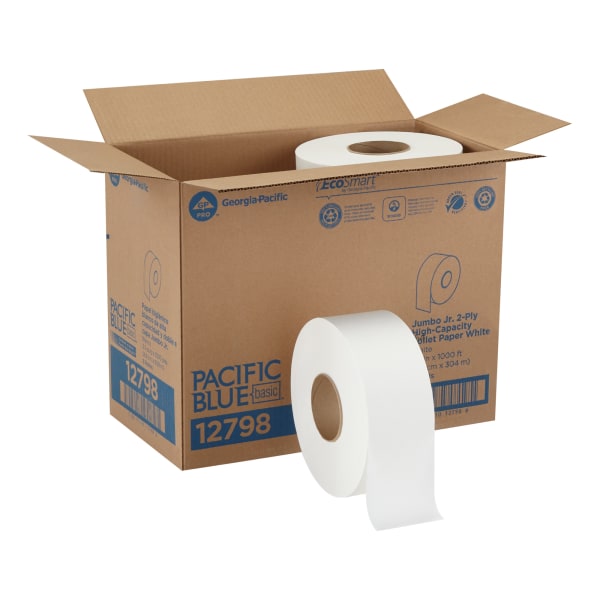 UPC 073310127989 product image for Pacific Blue Basic™ by GP PRO Jumbo Jr. 2-Ply High-Capacity Toilet Paper, Pack O | upcitemdb.com