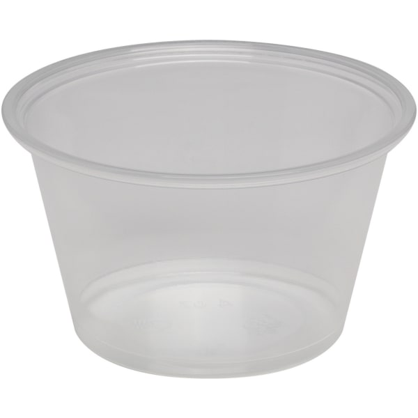 Dixie Portion Cups, 4 Oz, Clear, Carton Of 2400 Cups