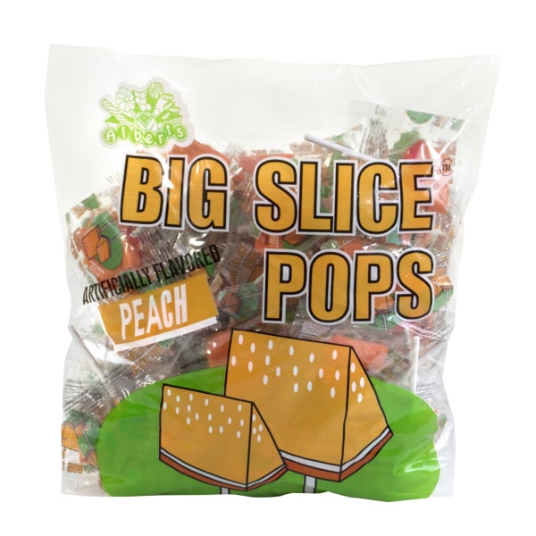 UPC 007208407853 product image for Big Slice Pops, 1-Lb Bag, Peach, Bag Of 48 | upcitemdb.com