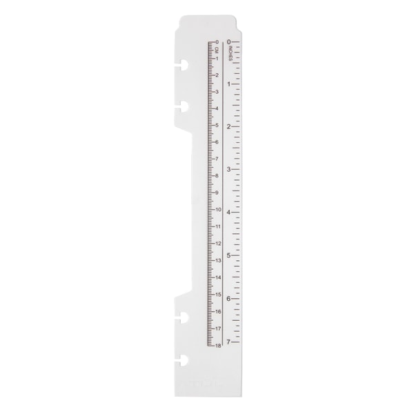 TUL Discbound Plastic Ruler, 7, Clear