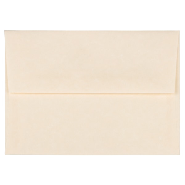 JAM Paper Booklet Invitation Envelopes, A2, Gummed Seal, 30% Recycled, Natural, Pack Of 25