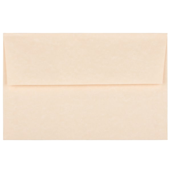 JAM Paper Booklet Invitation Envelopes, A8, Gummed Seal, 30% Recycled, Natural, Pack Of 25