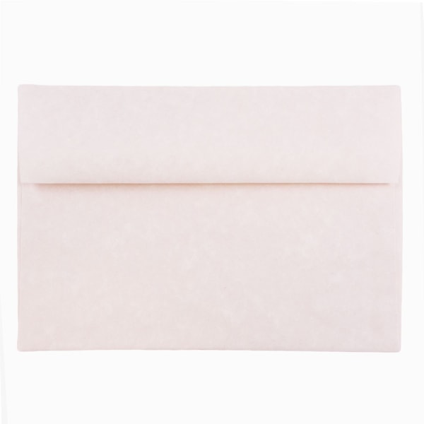JAM Paper Booklet Invitation Envelopes, A8, Gummed Seal, 30% Recycled, Pink Ice, Pack Of 25