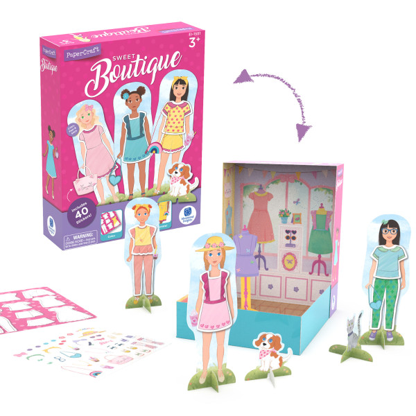 PaperCraft Sweet Boutique Paper Dolls Set