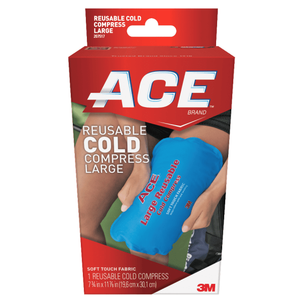 ACE Reusable Large Cold Compress, Blue