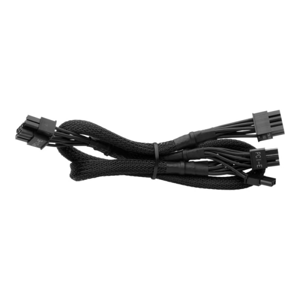 CORSAIR Sleeved (Type 3) Pig Tale Cable - Power cable - 8 pin PCIe power (6+2) (F) to 8 pin PCIe power (F) - black - for CORSAIR AX760, AX860, TX650, 