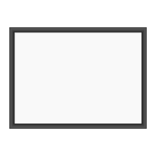 U Brands Magnetic Dry-Erase Board  24 X 18 Inches  Black MDF Frame (307U00-01)