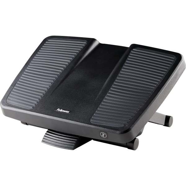 Fellowes Ultimate Tilt Adjustable Footrest, Black/Gray (8067001) | Quill