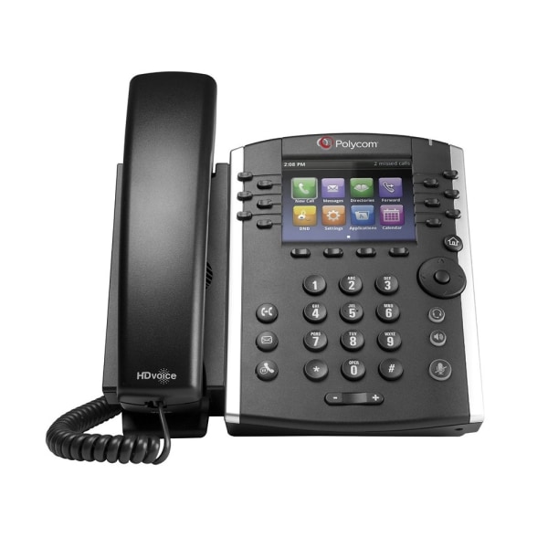 Polycom� VVX� 411 12-Line VoIP Phone, PY-2200-48450-025