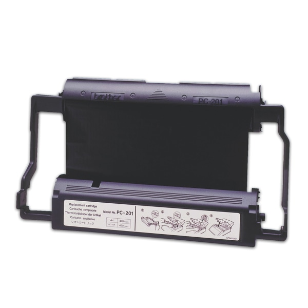 Brother PC-201 Black Standard Yield Fax Cartridge, Prints Up to 450 Pages (BRTPC201) | Quill