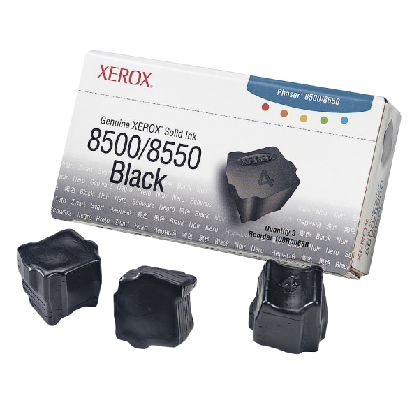 UPC 095205242331 product image for Xerox® 8500 Phaser Black Solid Ink, Pack Of 3, 108R00668 | upcitemdb.com