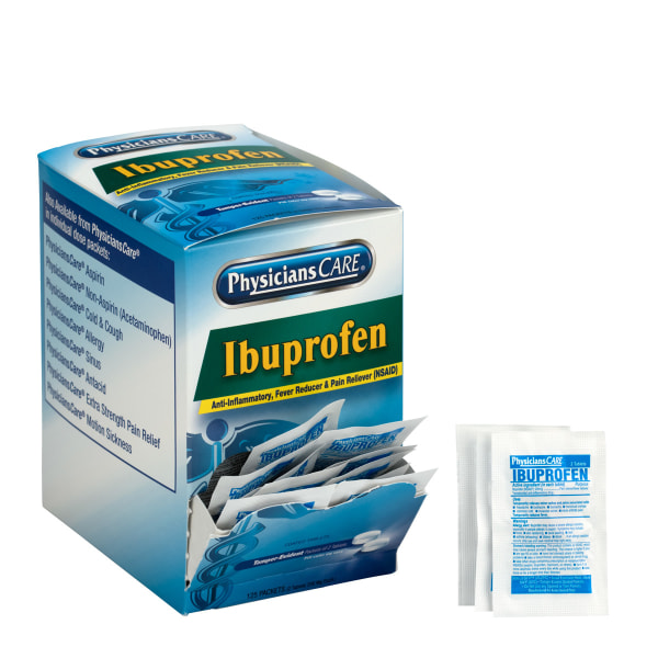 PhysiciansCare Ibuprofen Individual Dose Packets, 125 / Box (Quantity)Best by 03/26