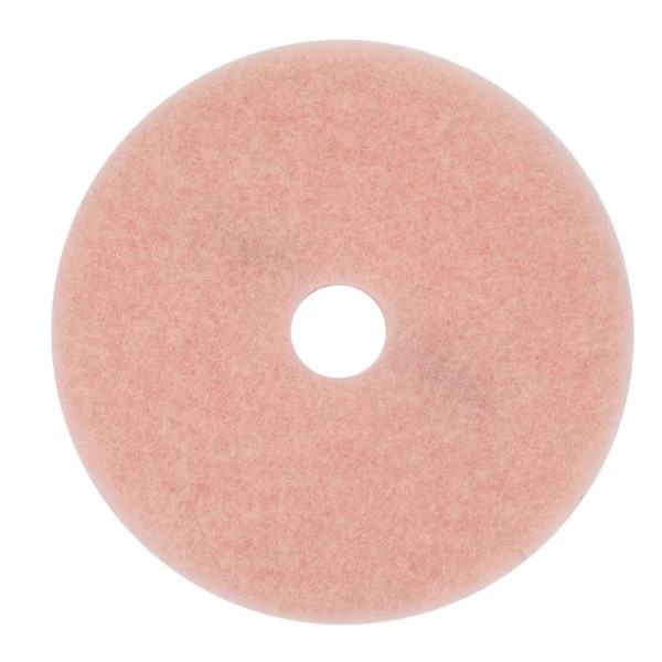 3M 3600 Eraser Burnish Pads, 17 Diameter, Pink, Box Of 5